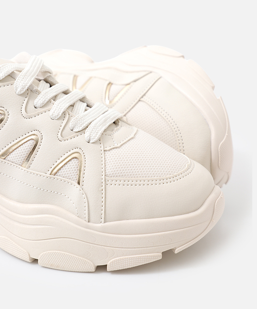 Tênis Casual Feminino Chunky Sneaker Marisa Off White