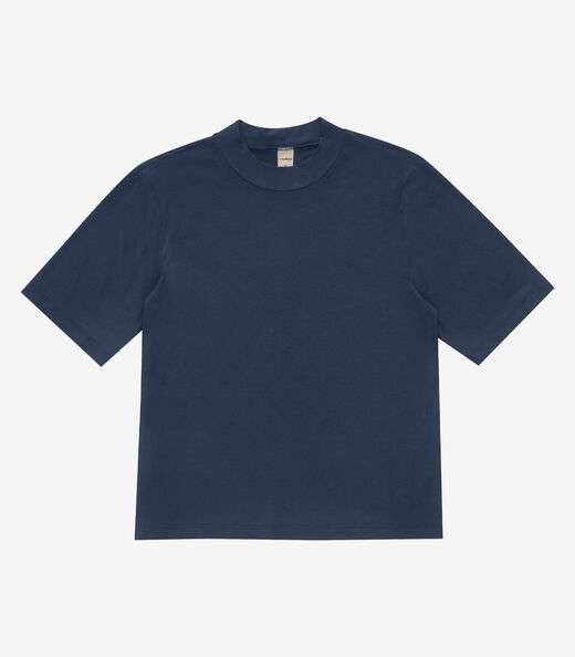 Blusa Feminina Básica em Malha Visco Rovitex Azul