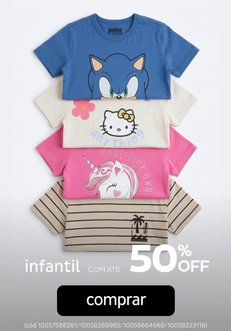 Infantil até 50% OFF