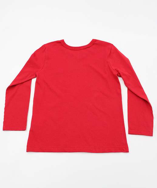 Camiseta Infantil Homem Aranha Marvel Tam 4 a 10 Vermelho