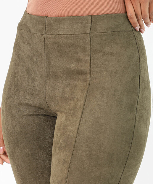 Calça Feminina Legging Suede Marisa Verde
