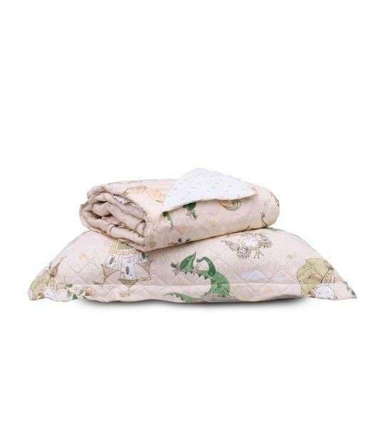 Kit Cobre Leito Casual Kids Solteiro Appel Rosa
