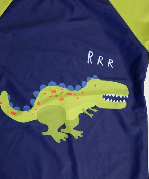 Conjunto Infantil Praia Proteção UV Marisa TAM 1 a 4 Azul