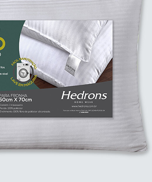Travesseiro Suporte Médio Hedrons 1 Peça