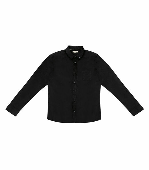 Camisa Masculina Manga Longa Diametro Preto