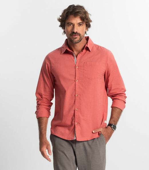 Image_Camisa Masculina Manga Longa Diametro Laranja