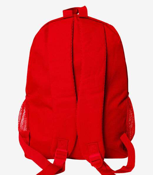 Mochila Escolar Feminina Estampada Flores Clio Vermelho