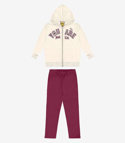 Conjunto jaqueta com legging Rovi Kids Bege