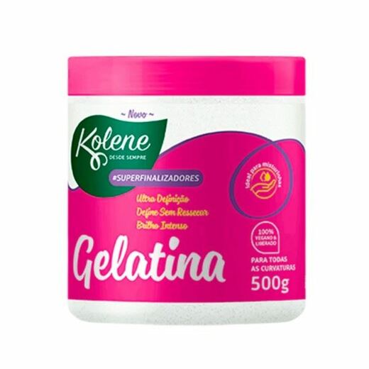 Image_Gelatina Capilar Kolene Infantil 500g Cachinhos C/Glitter