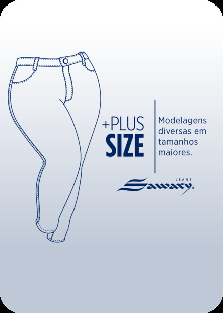 Calça Jeans Sawary Plus Size Bootcut - 278228