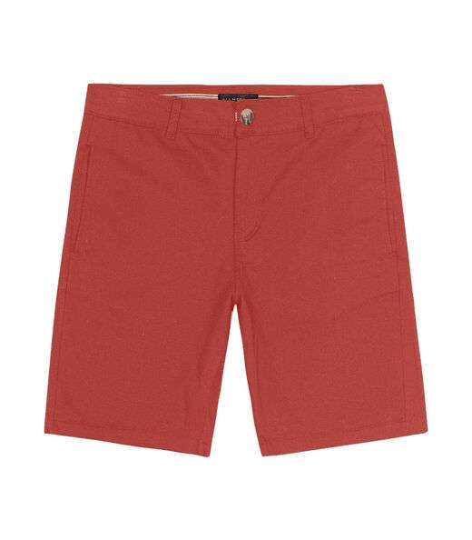 Bermuda Masculina Com Bolsos Sarja Diametro Marrom