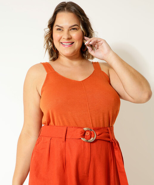 Blusa Regata Plus Size Feminina Marisa