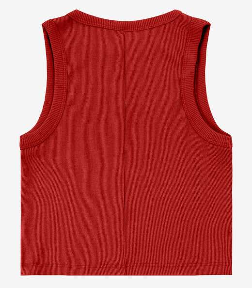 Regata Feminina em Ribana Rovitex Marrom