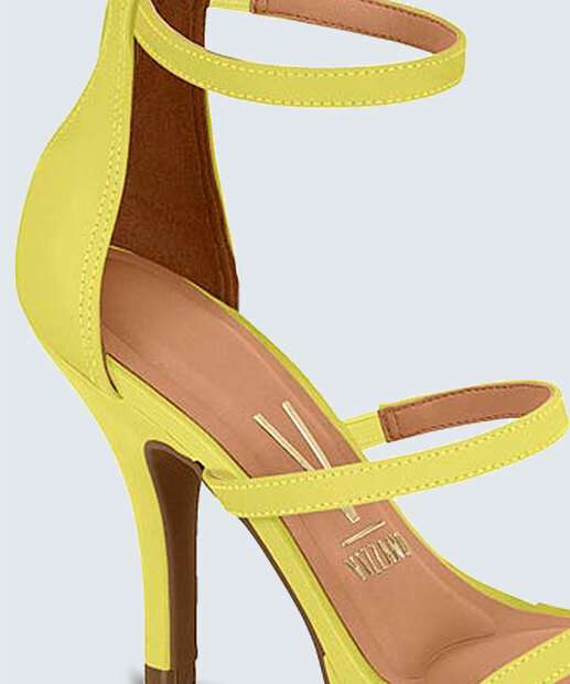 Sandália Salto Fino Feminina Tiras Vizzano 