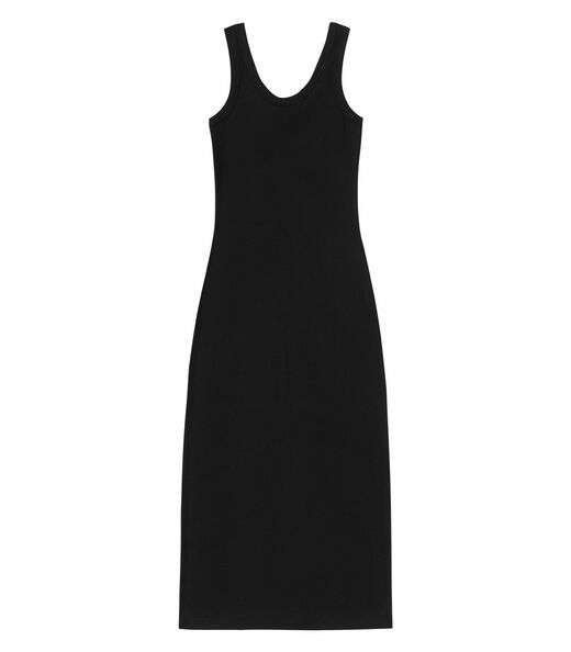 Vestido Midi De Ribana Feminino Endless Preto