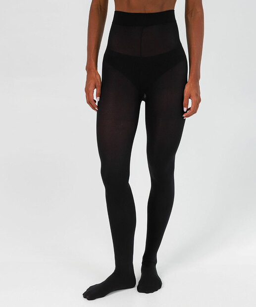 Meia-Calça Feminina Opaca Fio 40 com Elastano Selene Preto