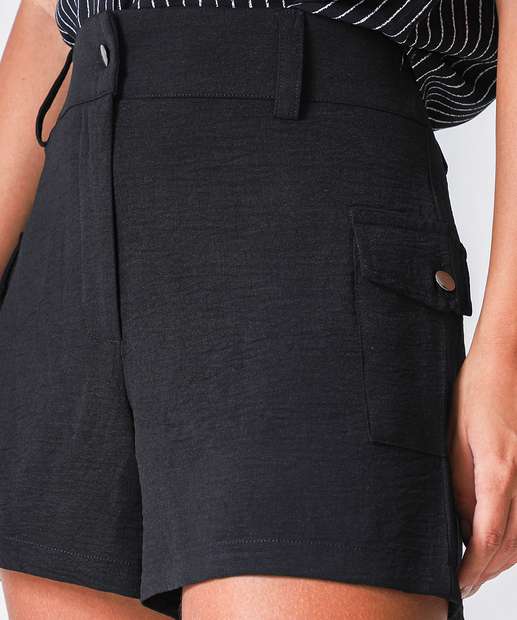 Short Feminina Cargo Marisa Preto