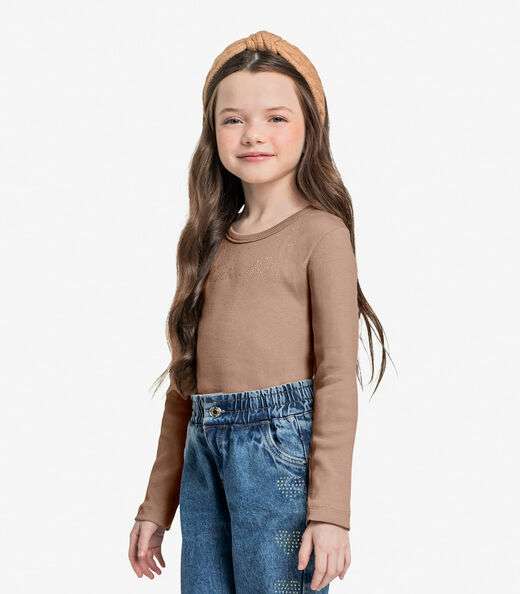 Blusa Manga Longa Trick Nick Marrom