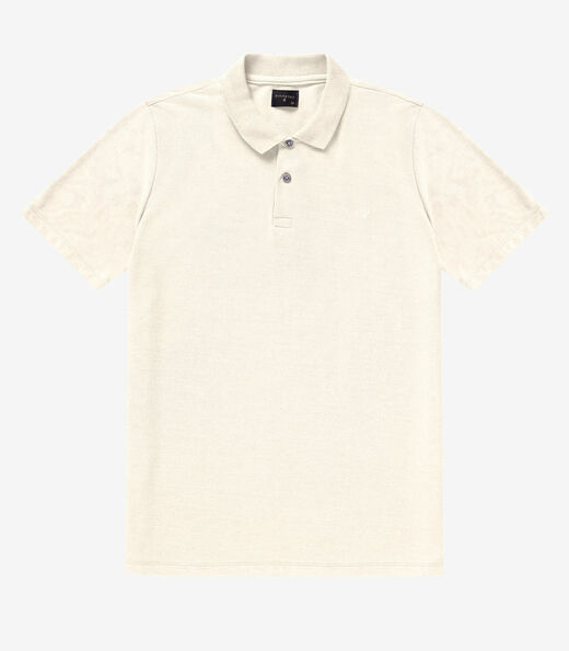 Camisa Polo Básica Masculina Diametro Bege