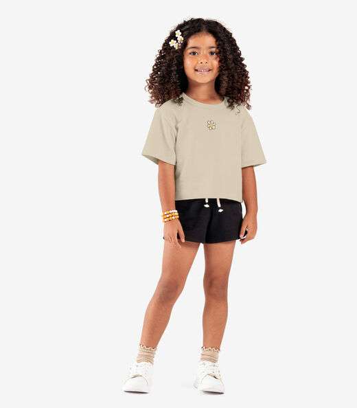 Blusa Infantil Malhão Fruit Rovi Kids Bege