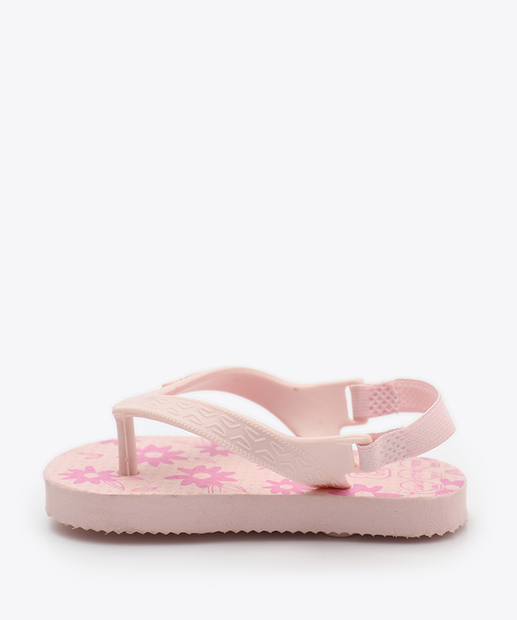 Chinelo Infantil Bebê Estampa Flor Pimpolho Rosa