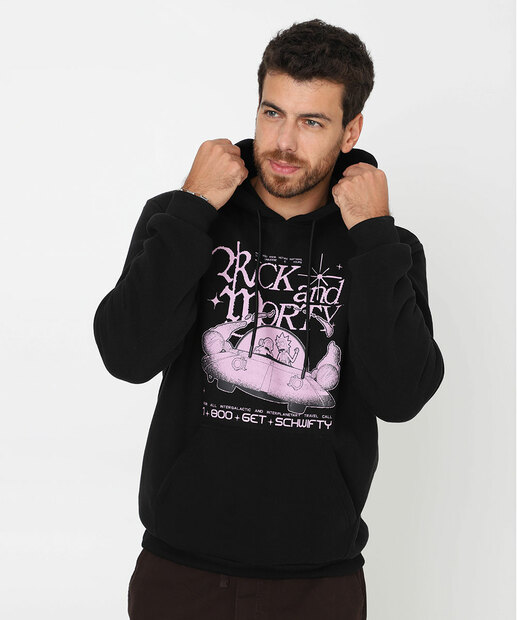 Image_Blusão Masculino Moletom Rick And Morty Marvel Preto