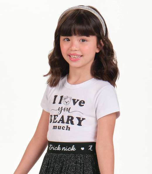 Conjunto Blusa com Saia Menina Trick Nick Preto