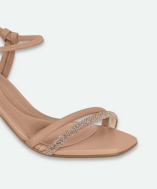 Sandália Salto Grosso Feminina Beira Rio 8436213 Rosa