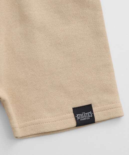 Bermuda Infantil Moletom Marisa Tam 1 a 3 Bege