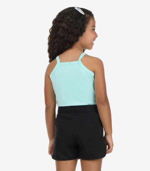 Regata De Alça Infantil Feminina Rovi Kids Azul