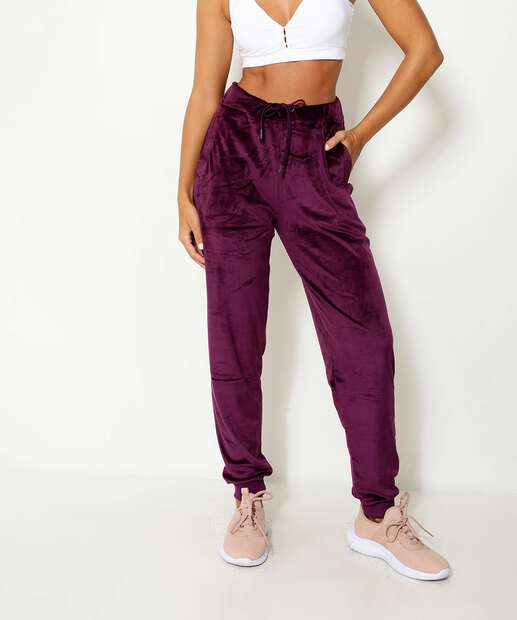 Calça Jogger Plush Feminina Fitness Marisa