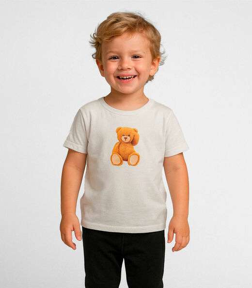 Image_Camiseta Infantil Menino Trick Nick Bege