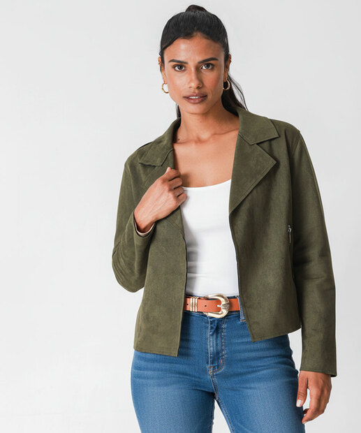 Image_Jaqueta Feminina Biker Suede Marisa Verde