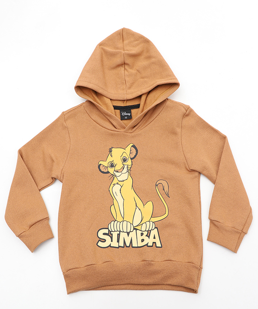 Image_Blusão Infantil Simba com Capuz Marisa Caramelo Tam 1 a 3