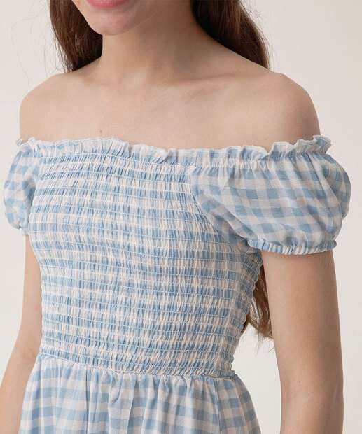 Vestido Juvenil Estampa Xadrez Marisa Tam 10 a 16