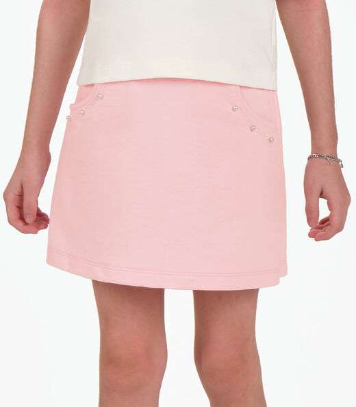 Conjunto Blusa com Shorts Saia Trick Nick Bege