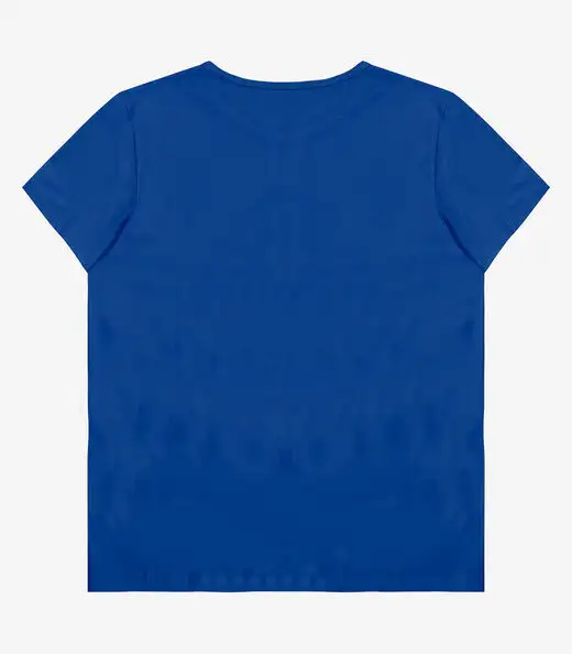 Blusa Baby Look Feminina Estampada Select Azul