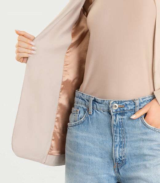 Blazer Feminino Dianna Bege