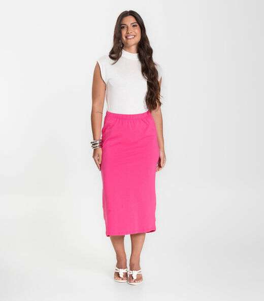 Regata Feminina em Visco Tricot Infinita Cor Bege