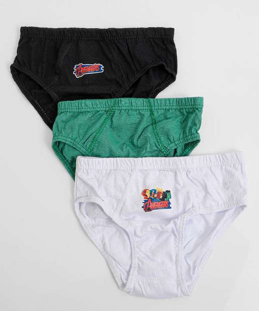 Image_Kit 3 Cuecas Infantil Avengers Tam 2 a 12