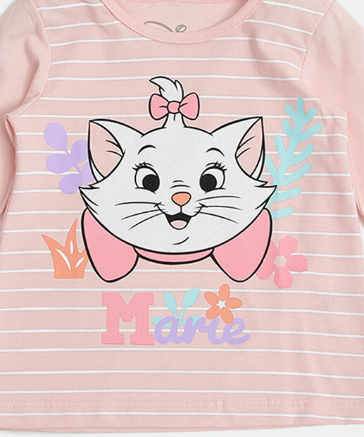 Camiseta Infantil Gata Marie Disney Tam 1 a 4 