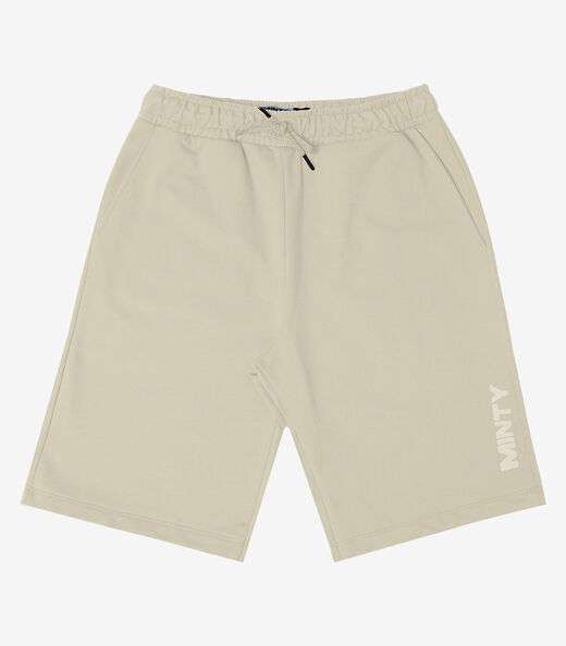 Bermuda Juvenil Em Moletom Masculina Minty Bege