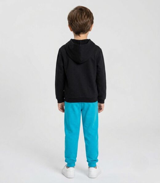 Conjunto Moletom Menino Blusão E Calça Select Preto