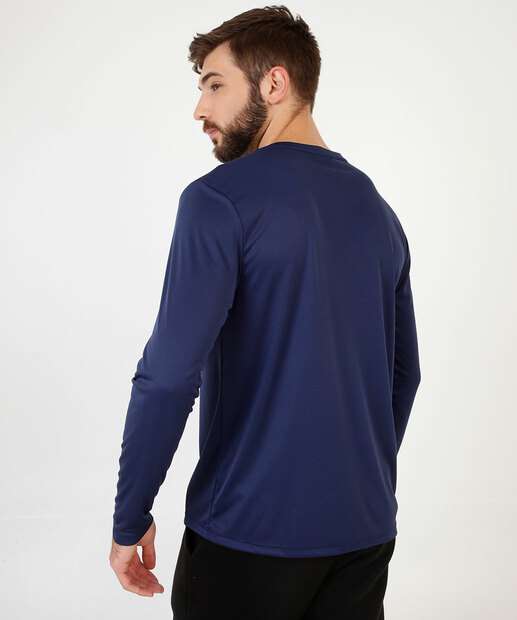 Camiseta Masculina Fitness Manga Longa MR 