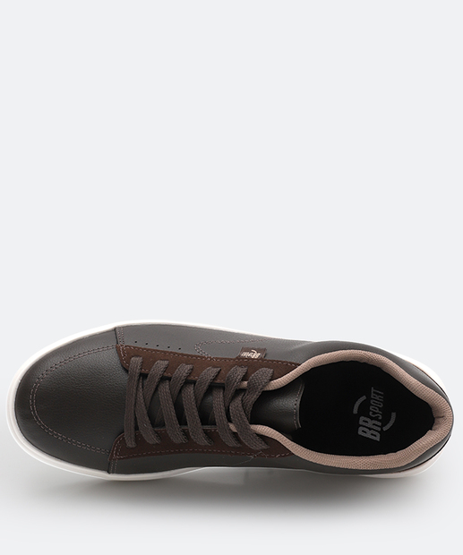 Sapatênis Masculino Casual Recorte 2274107 Marrom