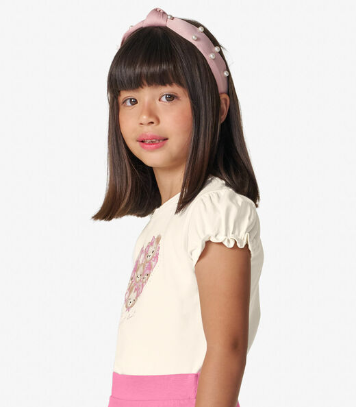 Blusa Feminina em Cotton Leve Trick Nick Off White