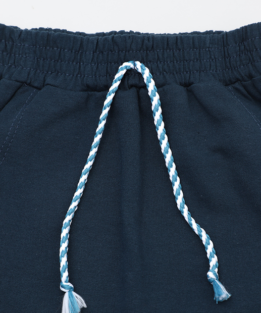 Bermuda Infantil Jeans Bolso Canguru Tam 1 a 3 Azul