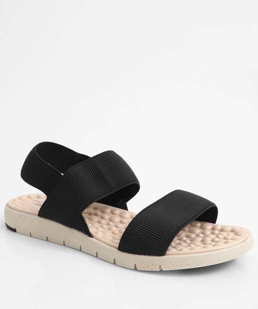 Image_Sandália Feminina Rasteira Tiras Modare Preto