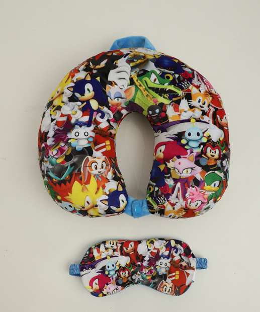 Almofada Pescoço Estampa Sonic