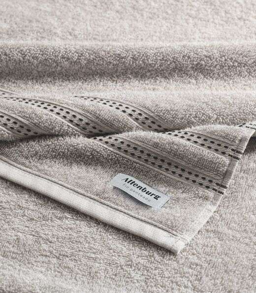 Toalha De Rosto Sense Fio Penteado Altenburg Cinza